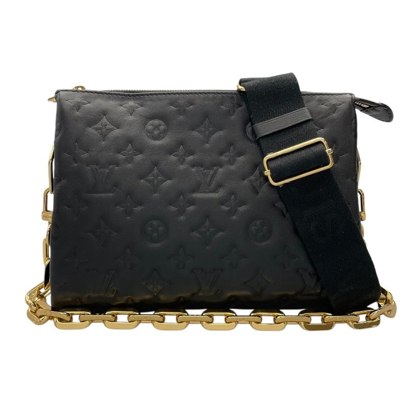 ルイ ヴィトン LOUIS VUITTON ポシェットクッサン M57790 ノワール エンボスラムレザー メンズ ショルダーバッグ