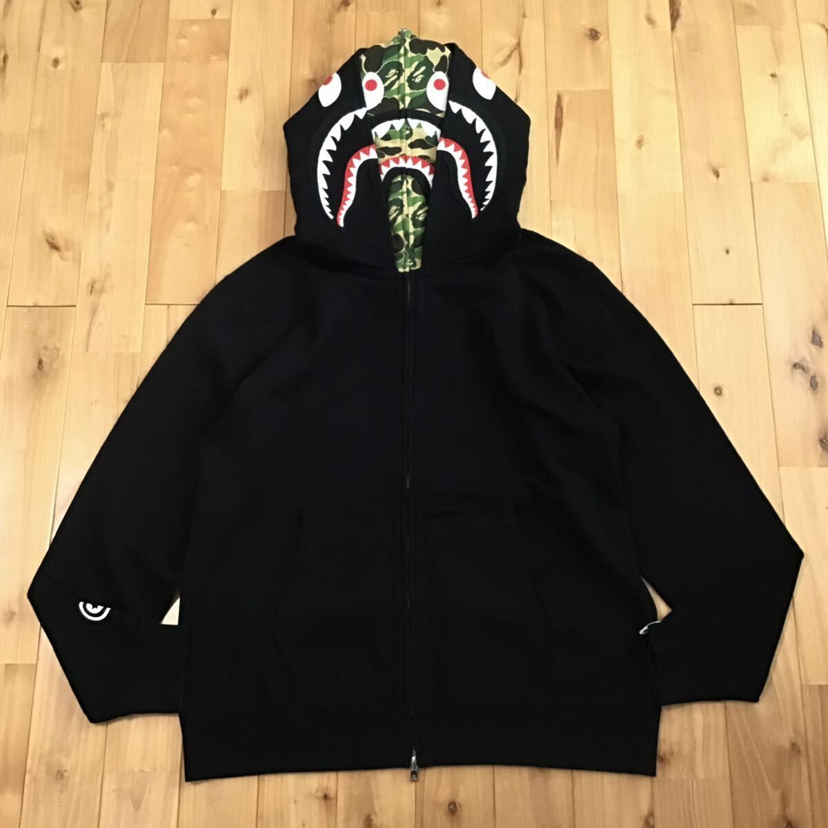 ☆XL☆ ダブル シャーク パーカー Double shark full zip hoodie a bathing ape BAPE エイプ ベイプ  アベイシングエイプ ABC camo - メルカリ