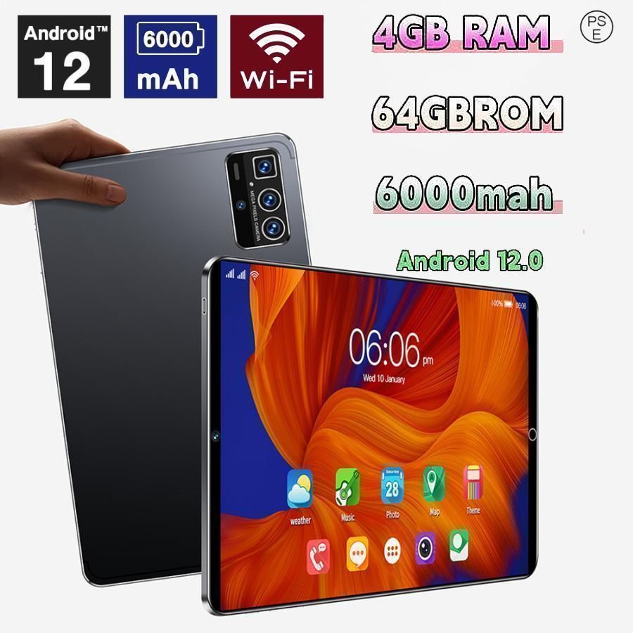 2024年最新 タブレット 本体 10インチ Android 12 Wi-Fiモデル 通話対応 1920*1200IPS液晶 simフリー GMS 軽量 在宅勤務 ネット授業 人気 おすすめ