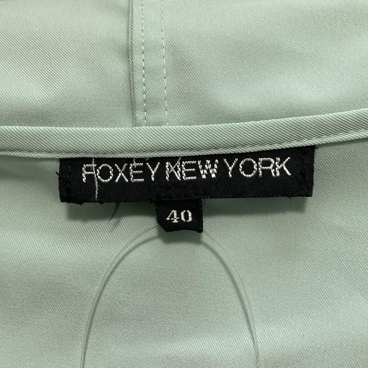 フォクシーニューヨーク ブルゾン サイズ40 M レディース - 22882 ライトグリーン 七分袖 ジップアップ ショート丈 春 秋 SIROKUMA-CORPORATION_COM