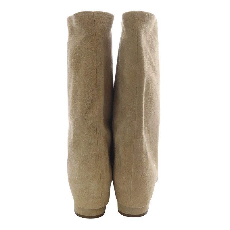 ブレンタ ミディアムブーツミドル スエード ポインテッドトゥ 37 べ  