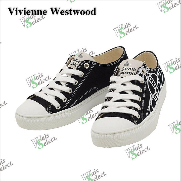 VIVIENNE WESTWOOD ヴィヴィアンウエストウッド スニーカー 靴 22.5cm 23SS レディース ブラック PLIMSOLL LOW  TOP 2.0 75020005W-W0004-N401 - メルカリ