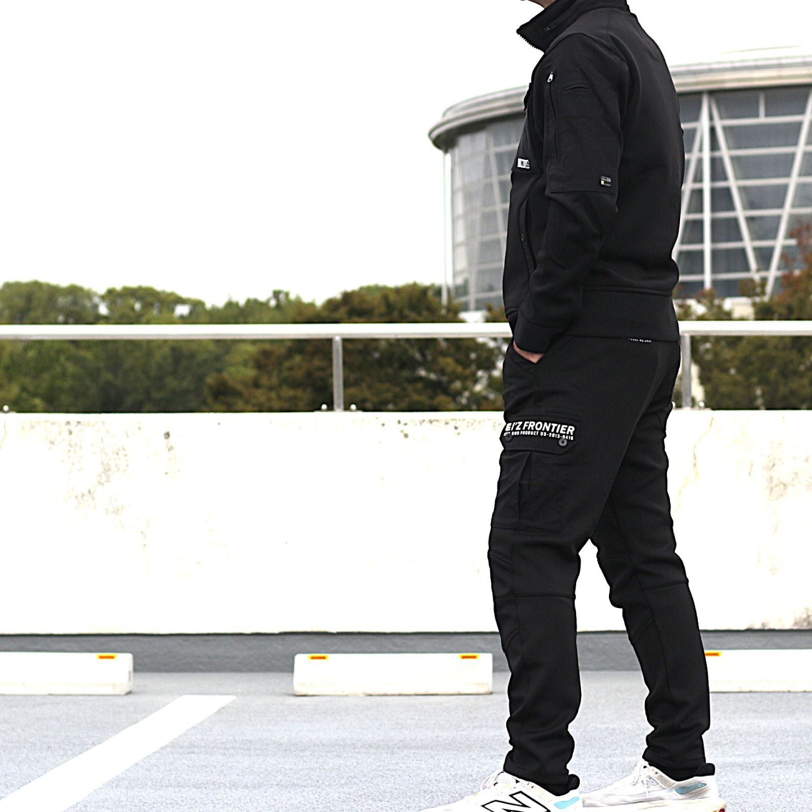 はる アタックワーカー] 防寒ズボン 作業着 防風 中綿 メンズ 紺色 防寒着