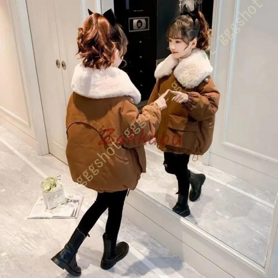 ダウンジャケット キッズ コート ロング丈 子供服 女の子 男の子 ダウンコート ファーフード付き ジャケット トップス 子供 軽い 冬アウター 防寒