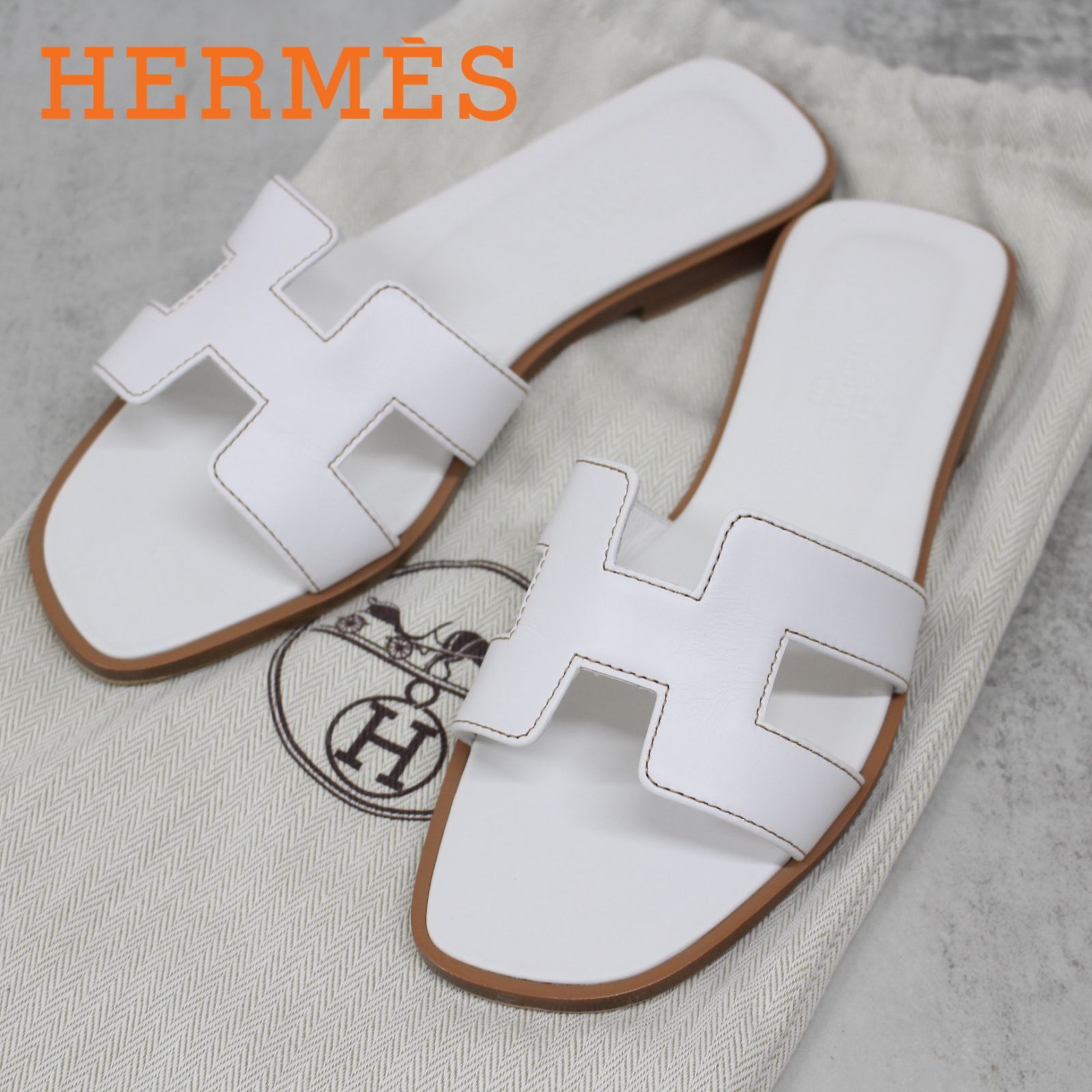 使用は確実に一度のみですHERMES エルメス オラン サンダル 極美品