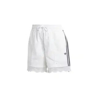adidas アディダス レース トリム 3本線 ショートパンツ 白 M