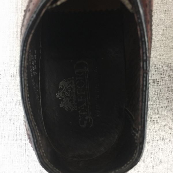 80s?USA製 Vintage☆STAFFORD スタフォード【8.5 B 25.0-25.5-26.0 茶