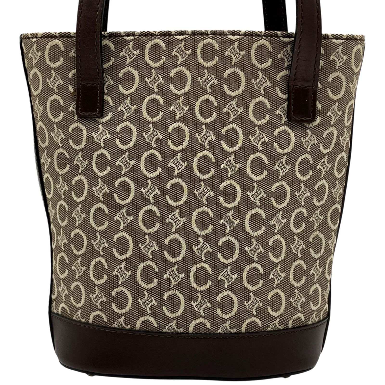 CELINE セリーヌ トートバッグ 肩掛けバケツ型 サルキー キャンバス C 