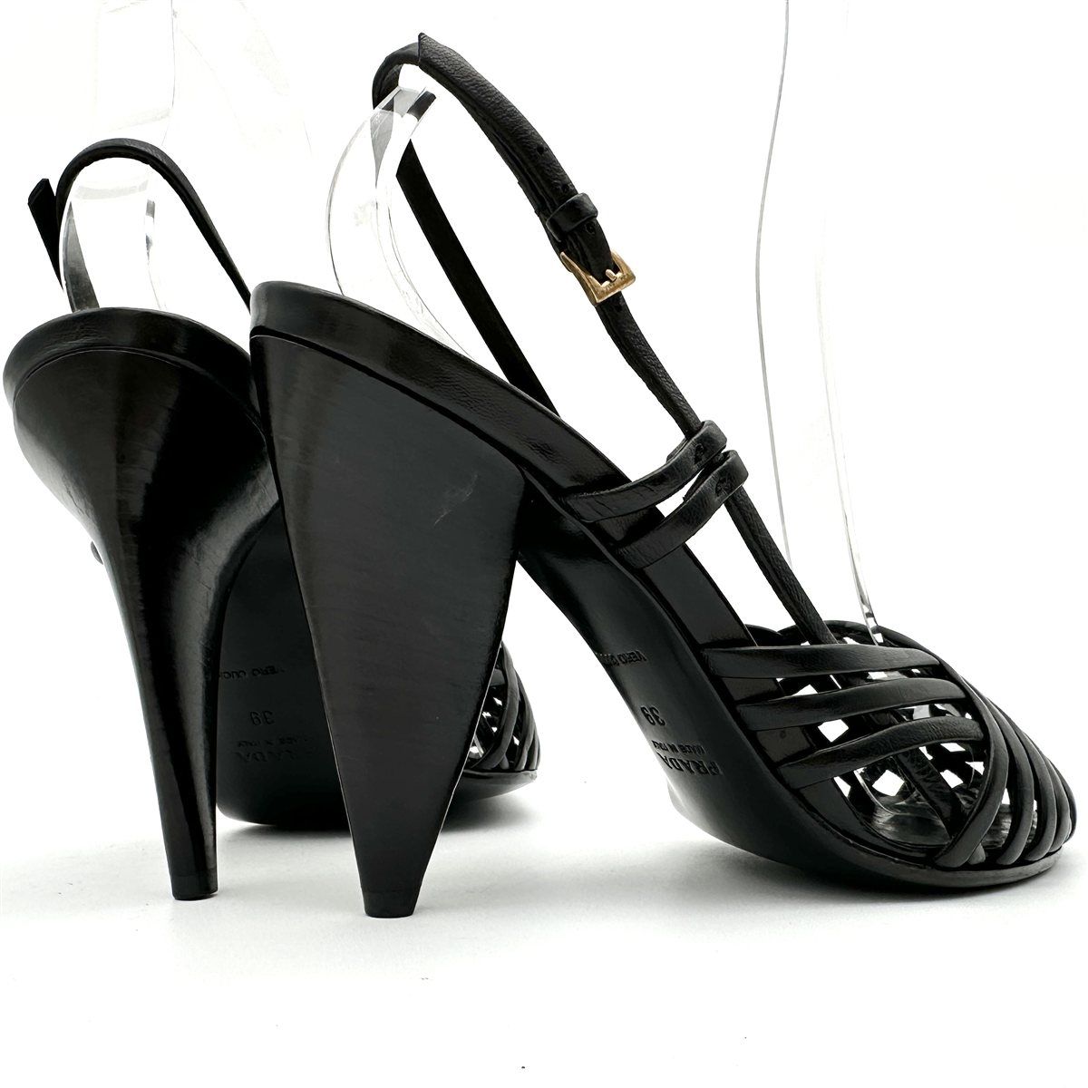 PRADA 編み込みスポーツサンダル ブラック サイズ38 PRADA プラダ