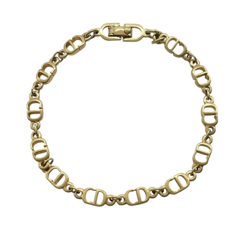 クリスチャン ディオール Christian Dior CDチャーム ブレスレット ゴールド メタル アクセサリー