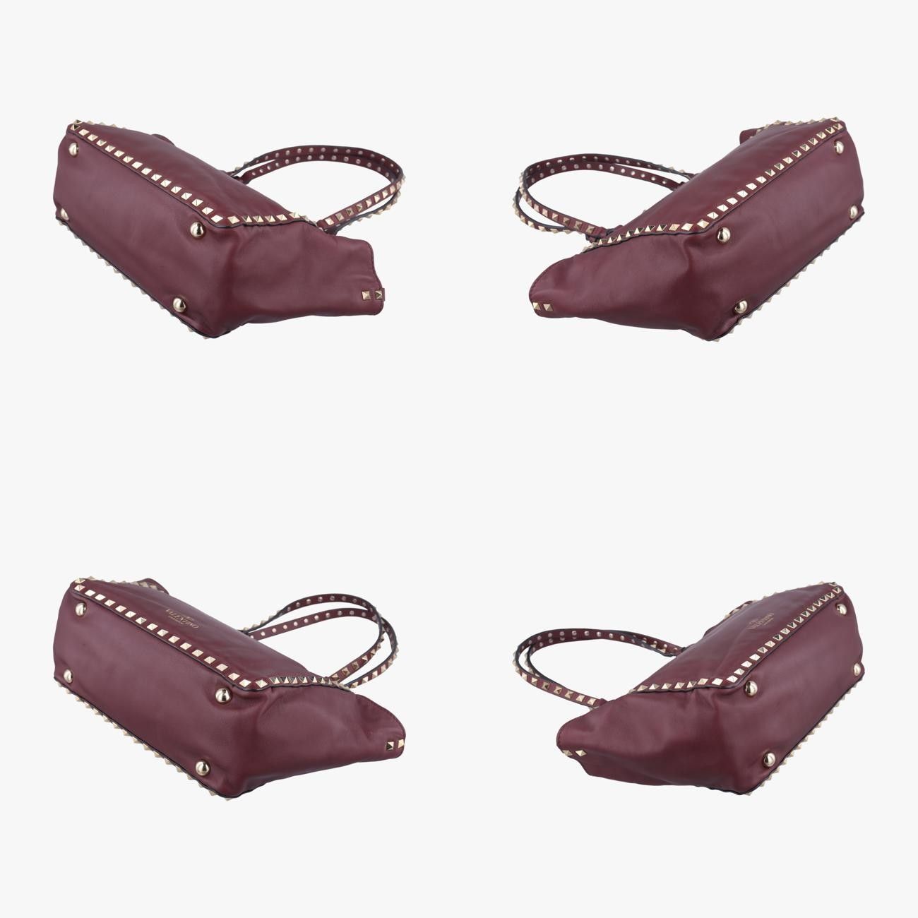ヴァレンティノValentinoロックスタッズワインレッドレザーBS-F037BOL-1
