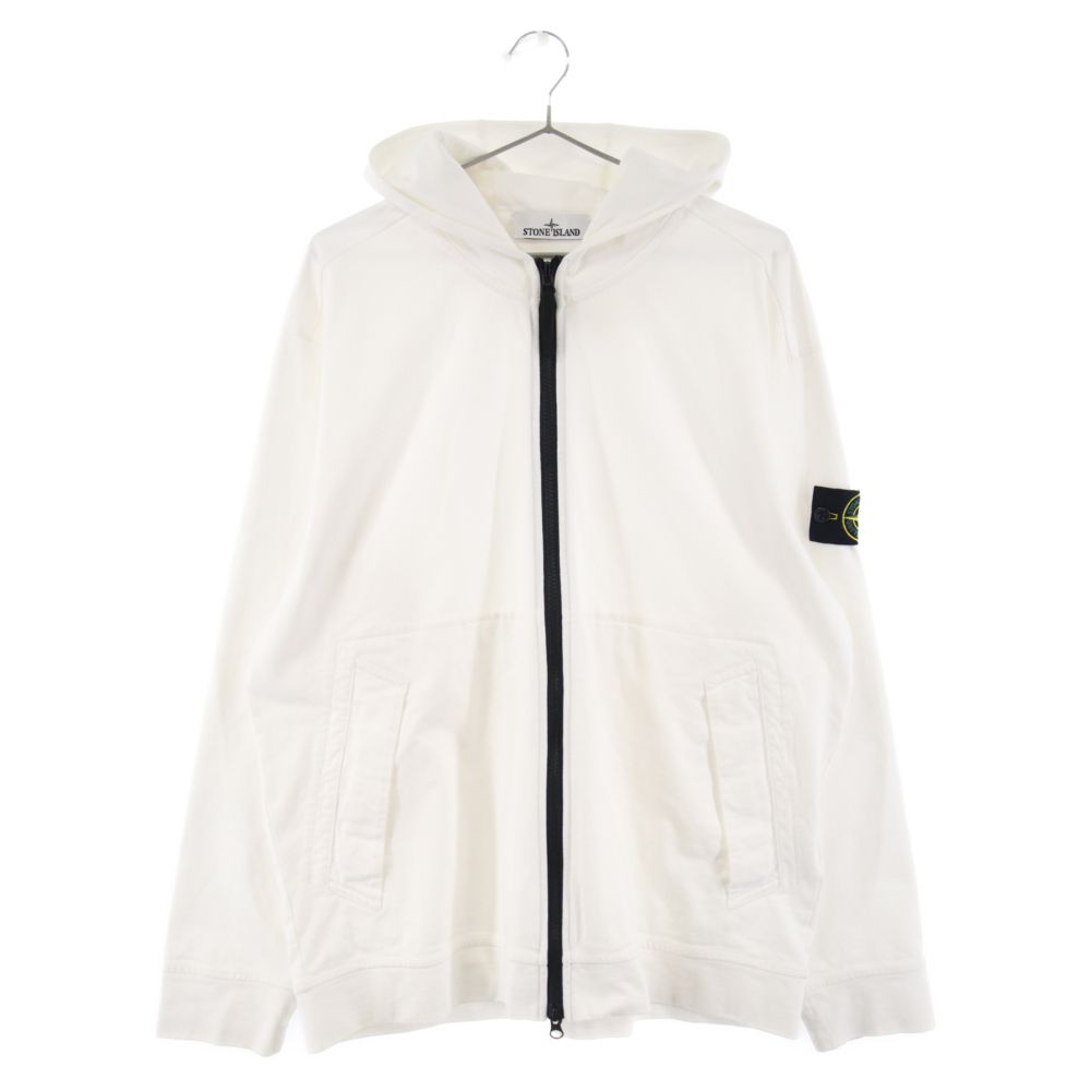 STONE ISLAND (ストーンアイランド) 袖パッチジップアップパーカー 