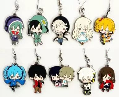 新品、中古　キャラクター付きストラップおまとめ 中古】ストラップ(キャラクター) 全10種セット 「メカクシティ
