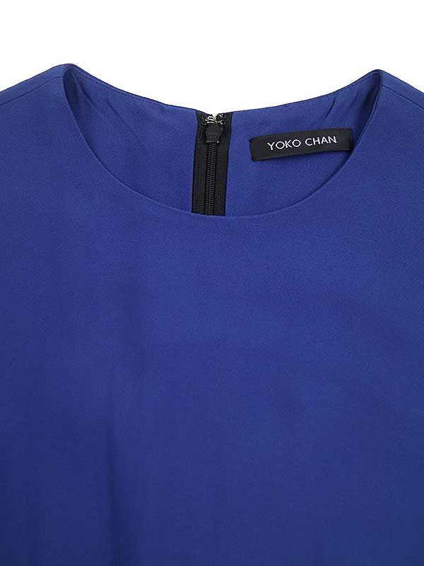 YOKO CHAN ヨーコチャン 14SS バイカラーノースリーワンピース