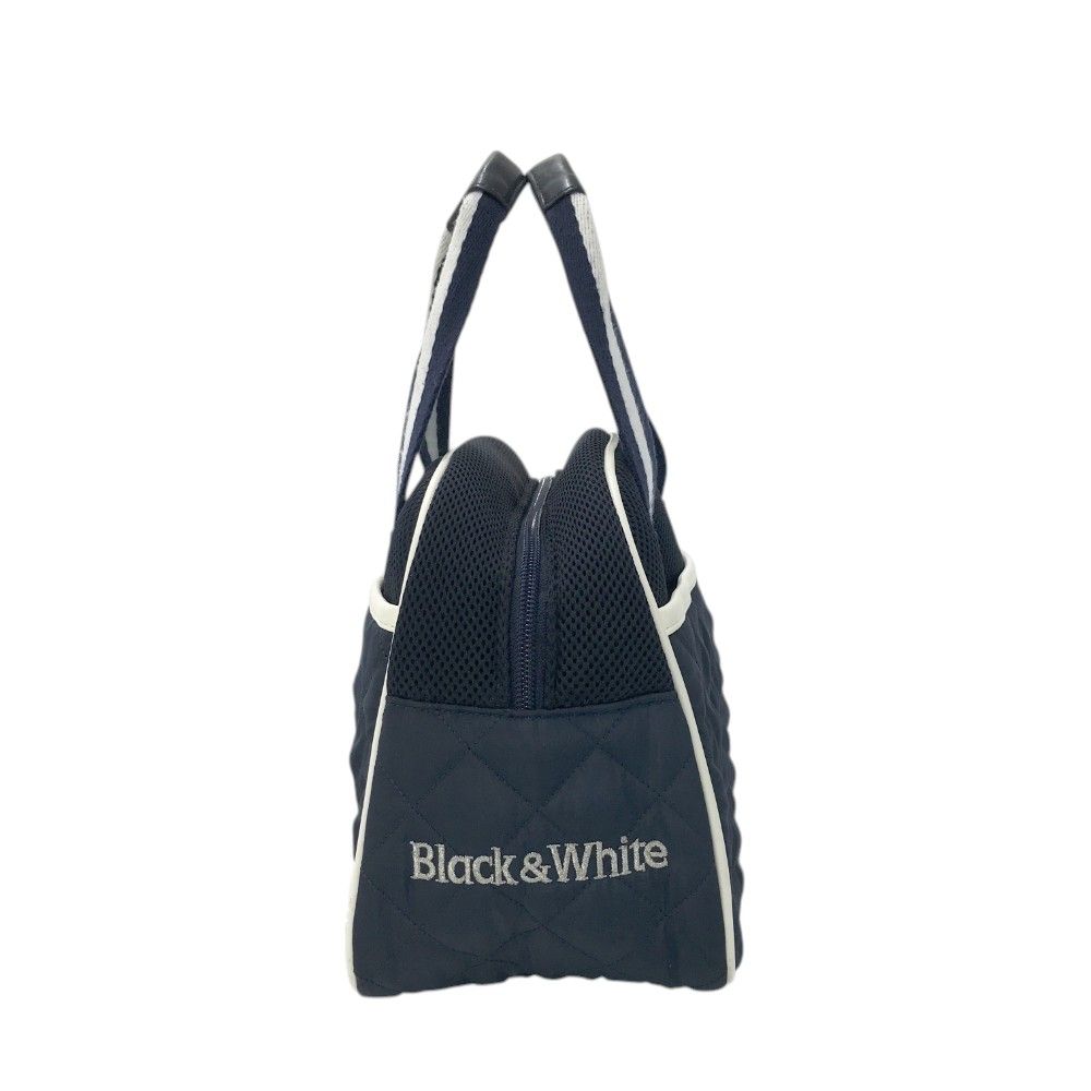 BLACK&WHITE ブラックアンドホワイト カートバッグ ネイビー系