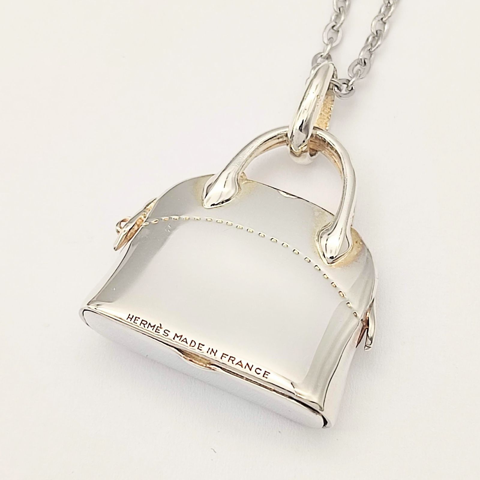 美品】HERMES エルメス ボリードモチーフ ピルケース ネックレス