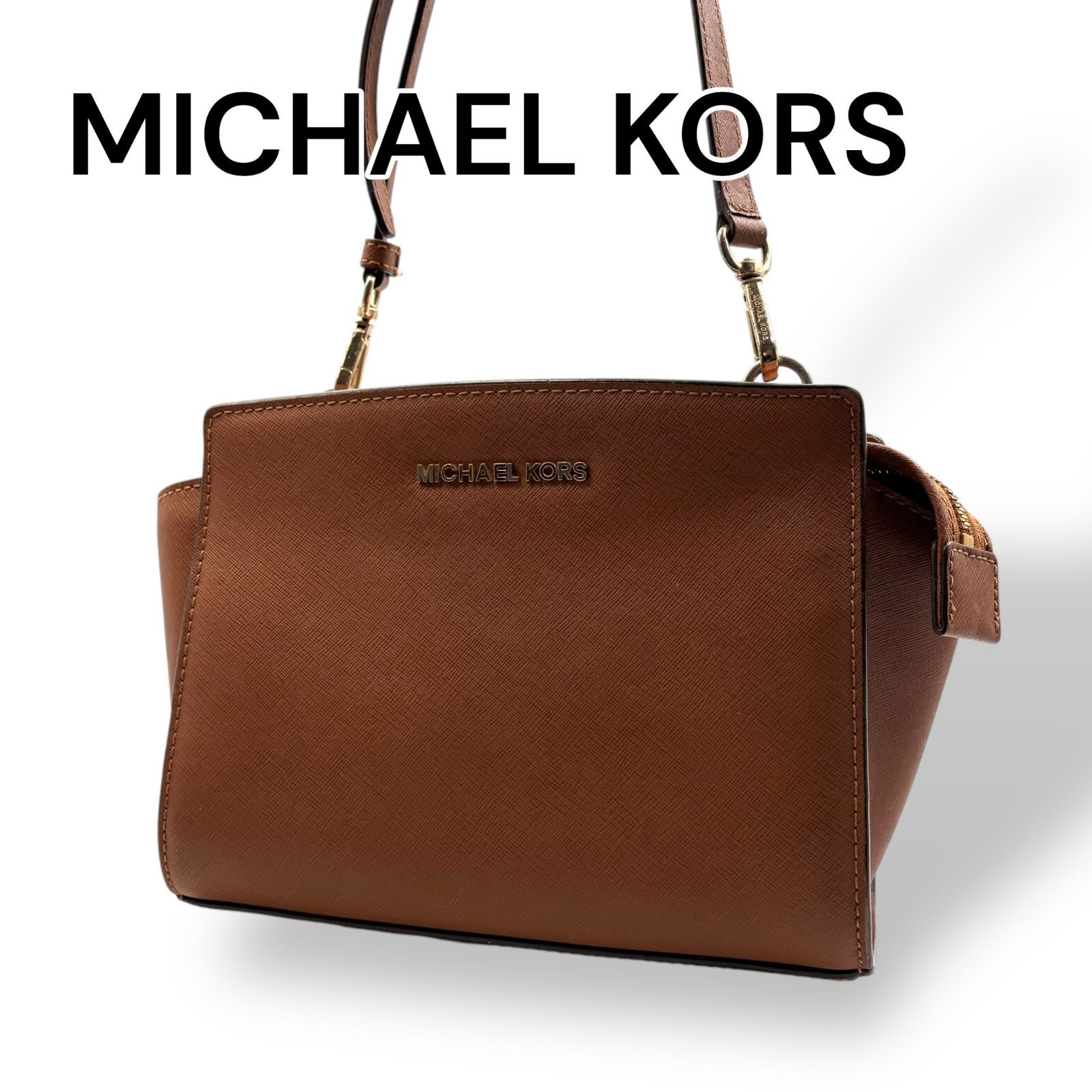 人気の MICHAEL KORS ブラウンショルダーバッグ バッグ
