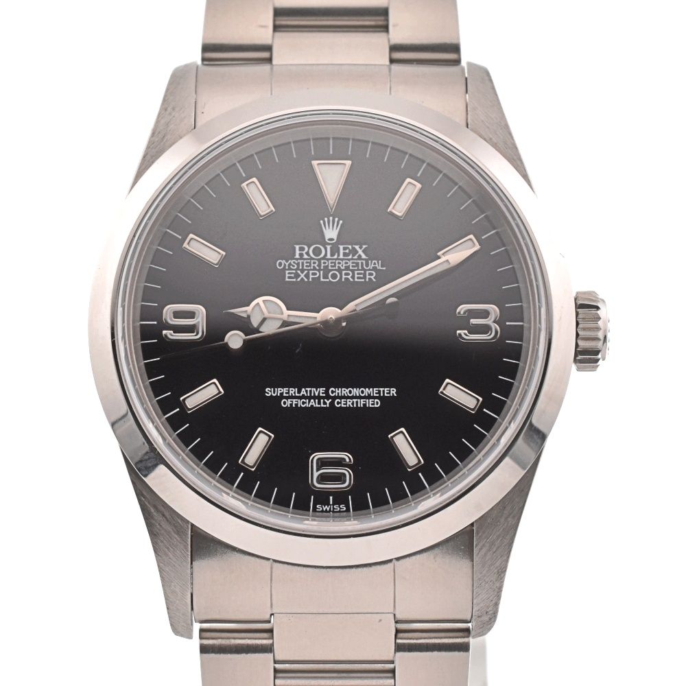ロレックス ROLEX 14270 エクスプローラー1  U番 Cal.3000 自動巻き メンズ美品箱付き D#132998