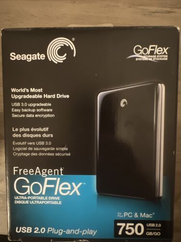 SeagateAgent GoFlex 750 GB，External，5400 RPM (STAA750100) Hard Drive