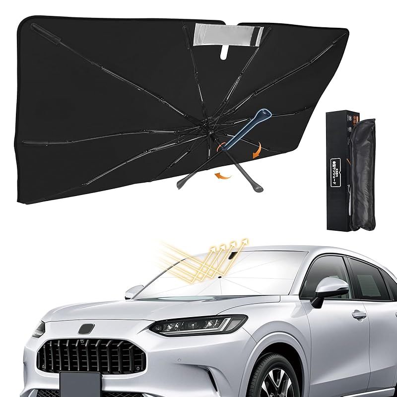 新型 ZR-V RZ系 傘型 サンシェード 専用 ZRV RZ1/2/3/4/5/6型 車用サンシェード 車種専用設計 UVカット 紫外線対策 フロントガラス用 サンシェード 日よけ 遮光 遮熱 車中泊 仮眠 360回転可能 傘型 シ