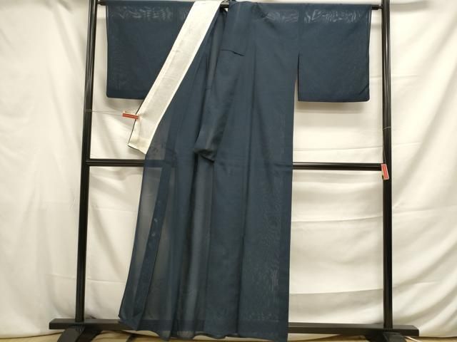 平和屋着物＊夏物　色無地　笹竹紋紗　似せ紫色　洗える着物　AABA9372jd 平和屋着物＊夏物 色無地 笹竹紋紗 紺青色 洗える着物 DAAW0434op 平和