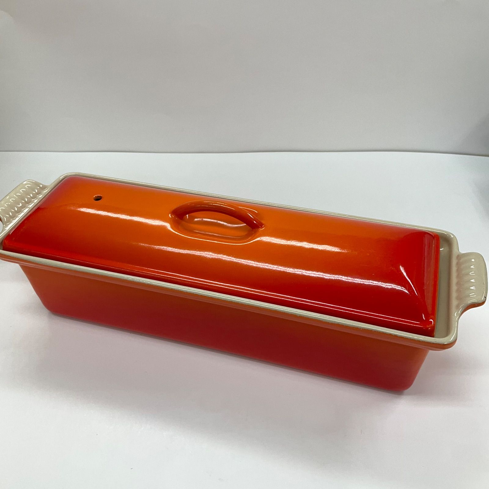 ルクルーゼ テリーヌ型　 レクタ オレンジ　32cm LE CREUSET ルクルーゼ テリーヌ・レクタ オレンジ 32cm 廃盤品