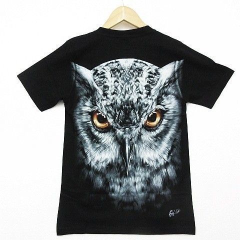 送料無料】【新品】0235 半袖Tシャツ フクロウ 梟 ふくろう 不苦労