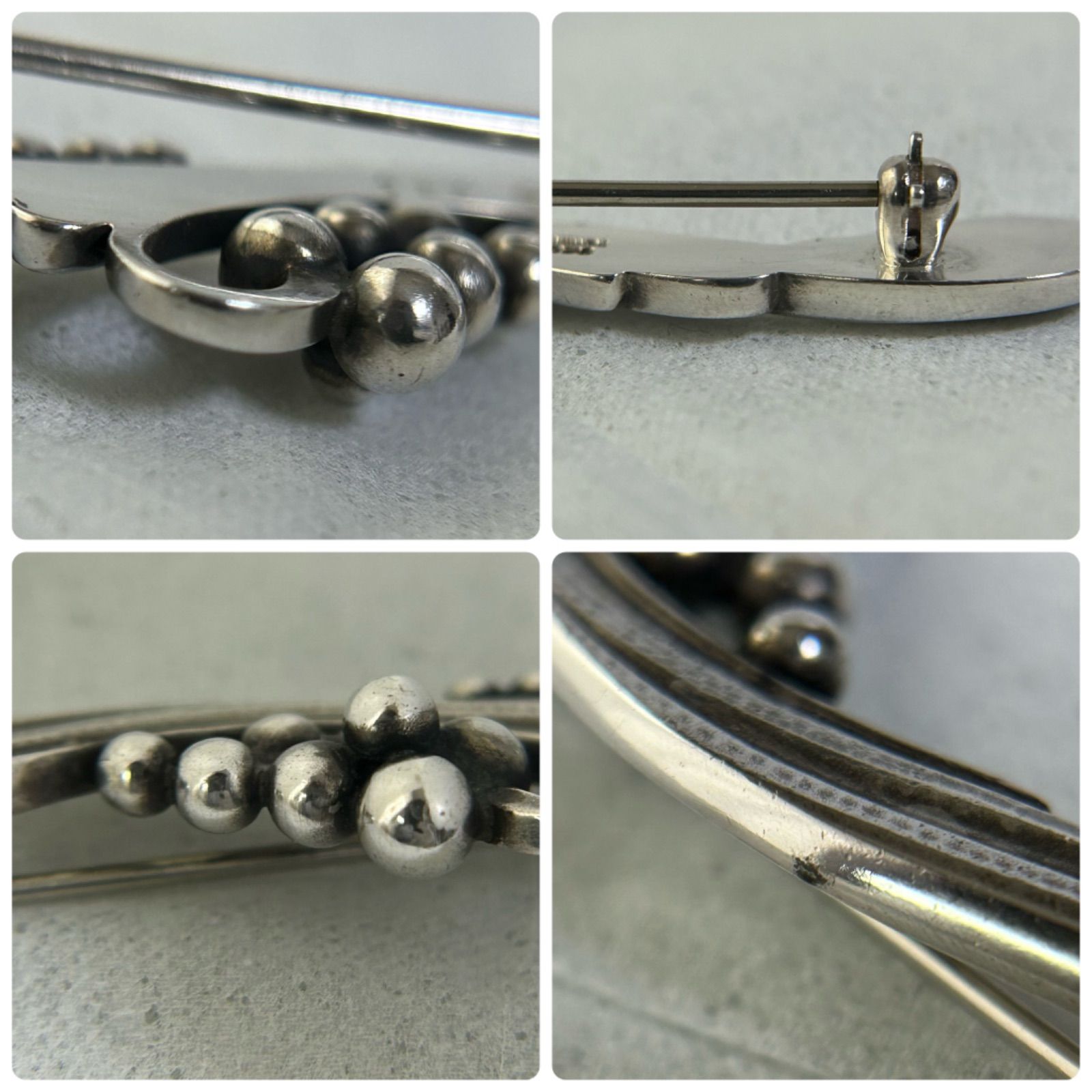 ジョージジェンセン 希少 ブローチ 275 グレープ 葡萄 AG925