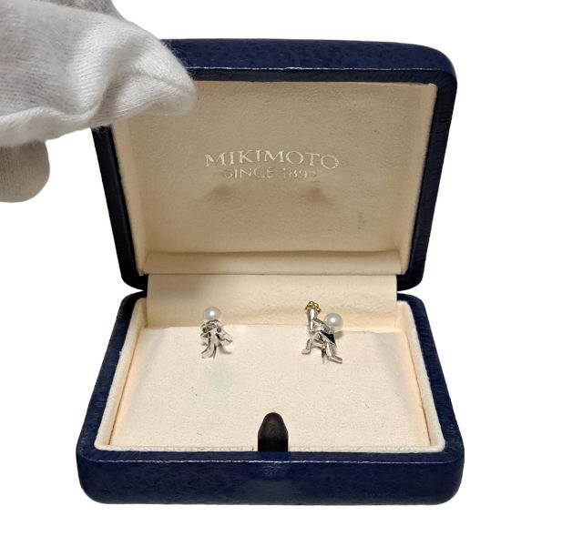 【新品未使用】ミキモト MIKIMOTO パールピンブローチ MIKIMOTO ミキモト パール 真珠 ピンブローチ ブローチ K18