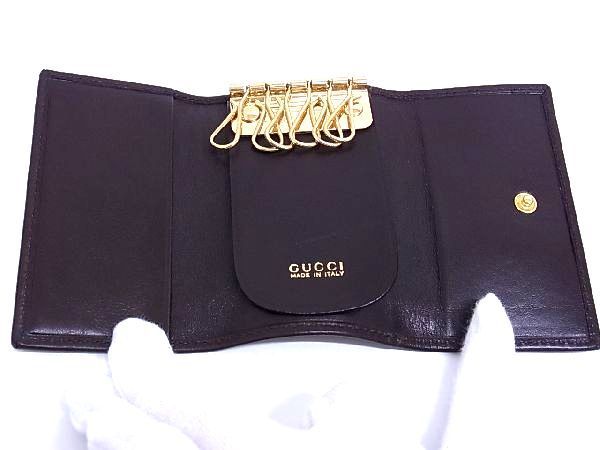 □新品□未使用□ GUCCI グッチ 033 0416 0812 バンブー レザー 6連