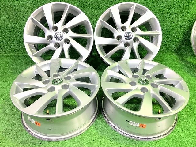 日産 NISSAN 純正 シルフィ TB17 ホイール アルミ シルバー 16インチ 6.5J 5穴 4本 114.3 45 D0300-3RB1C
