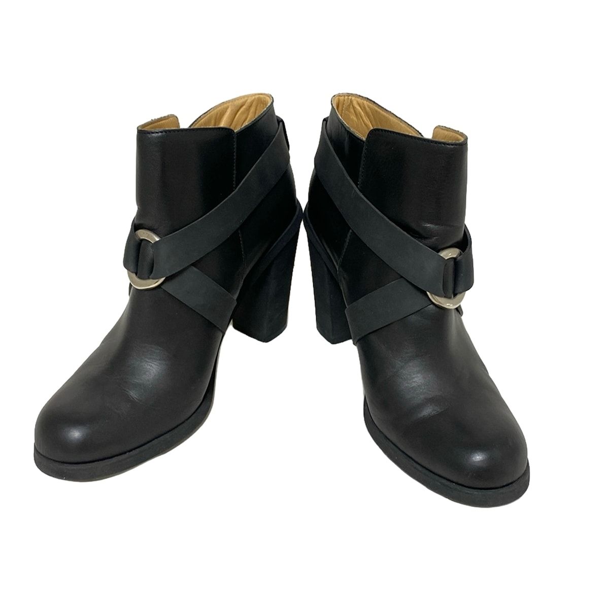 MM6 エムエムシックス ショートブーツ 40 - 黒 レザー