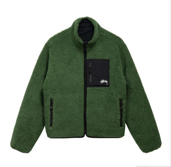 STUSSYシェルパリバーシブル8ボール shepra jacket | shop.spackdubai.com