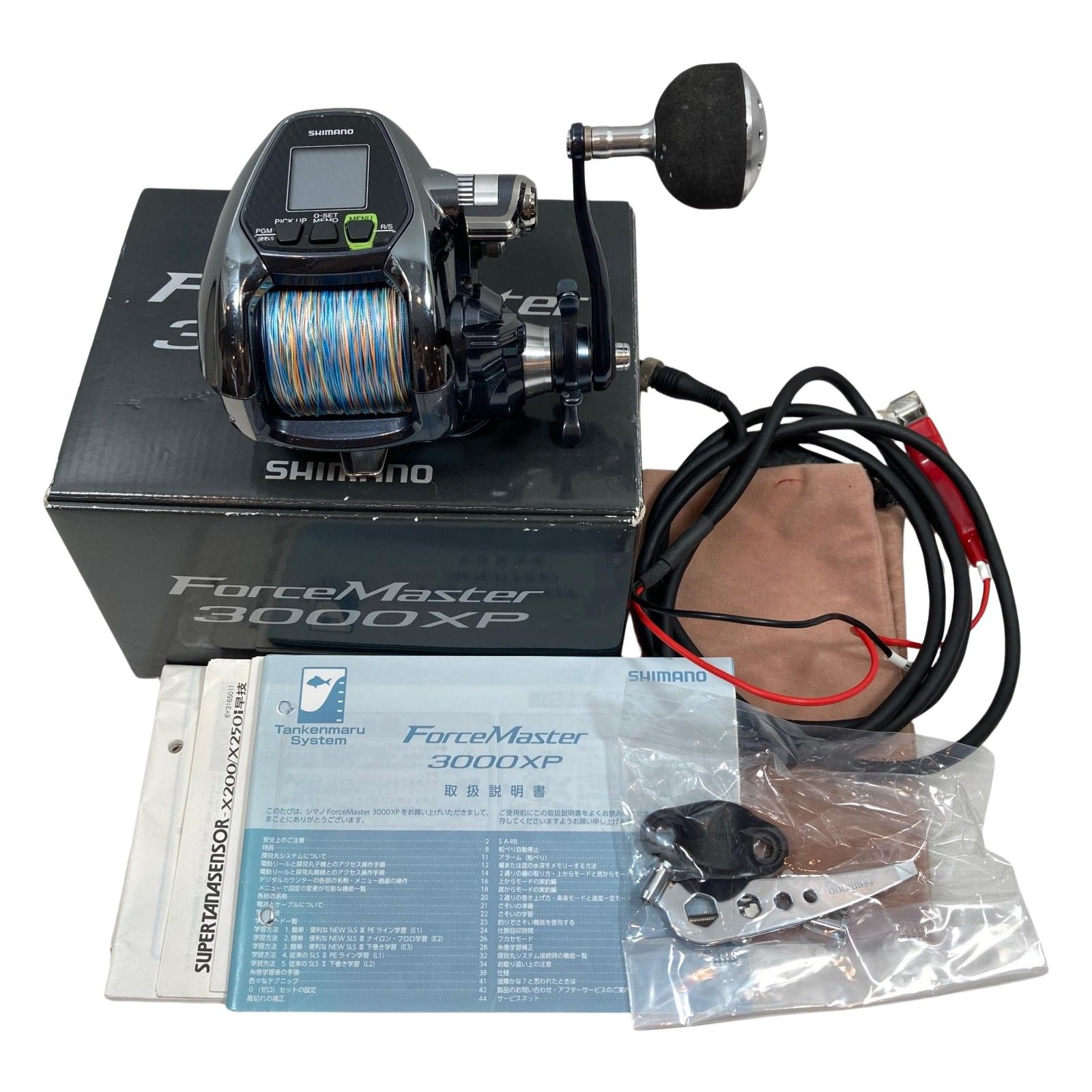 低使用品 電動 リール フォースマスター3000xp シマノ（SHIMANO