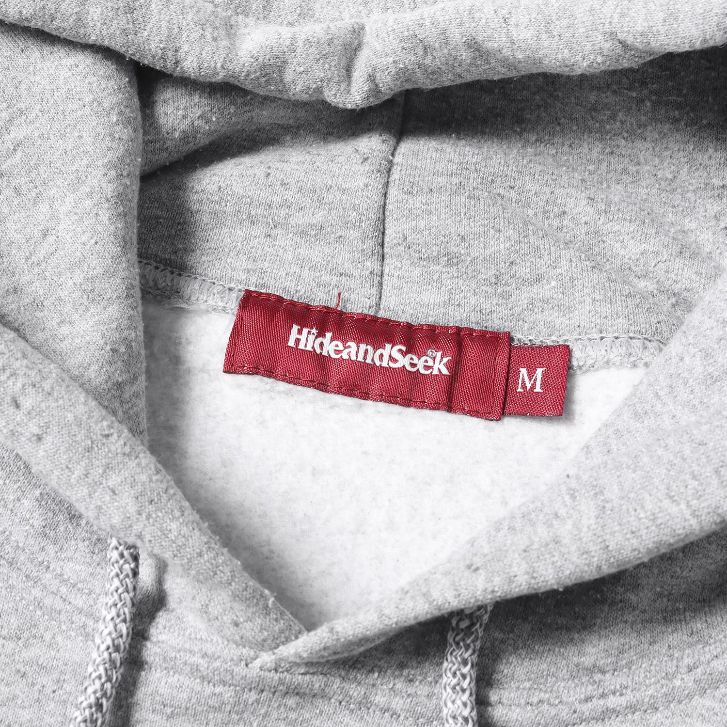 HIDE AND SEEK - ラスト1点H&S Hooded Sweat Shirt (LIGHT GRAY 