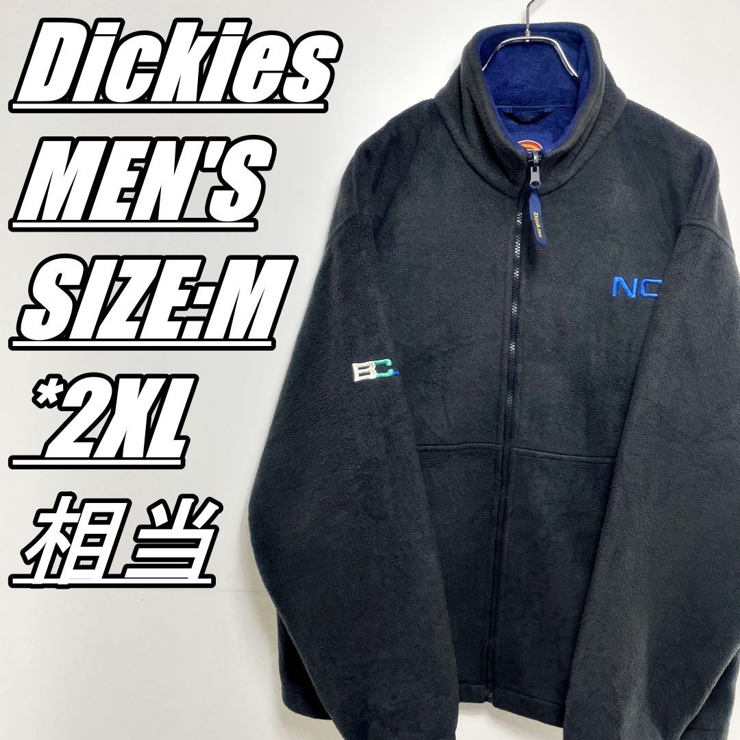 US古着・90s】Dickies ディッキーズ フリースジャケット ロゴ刺繡 厚手 