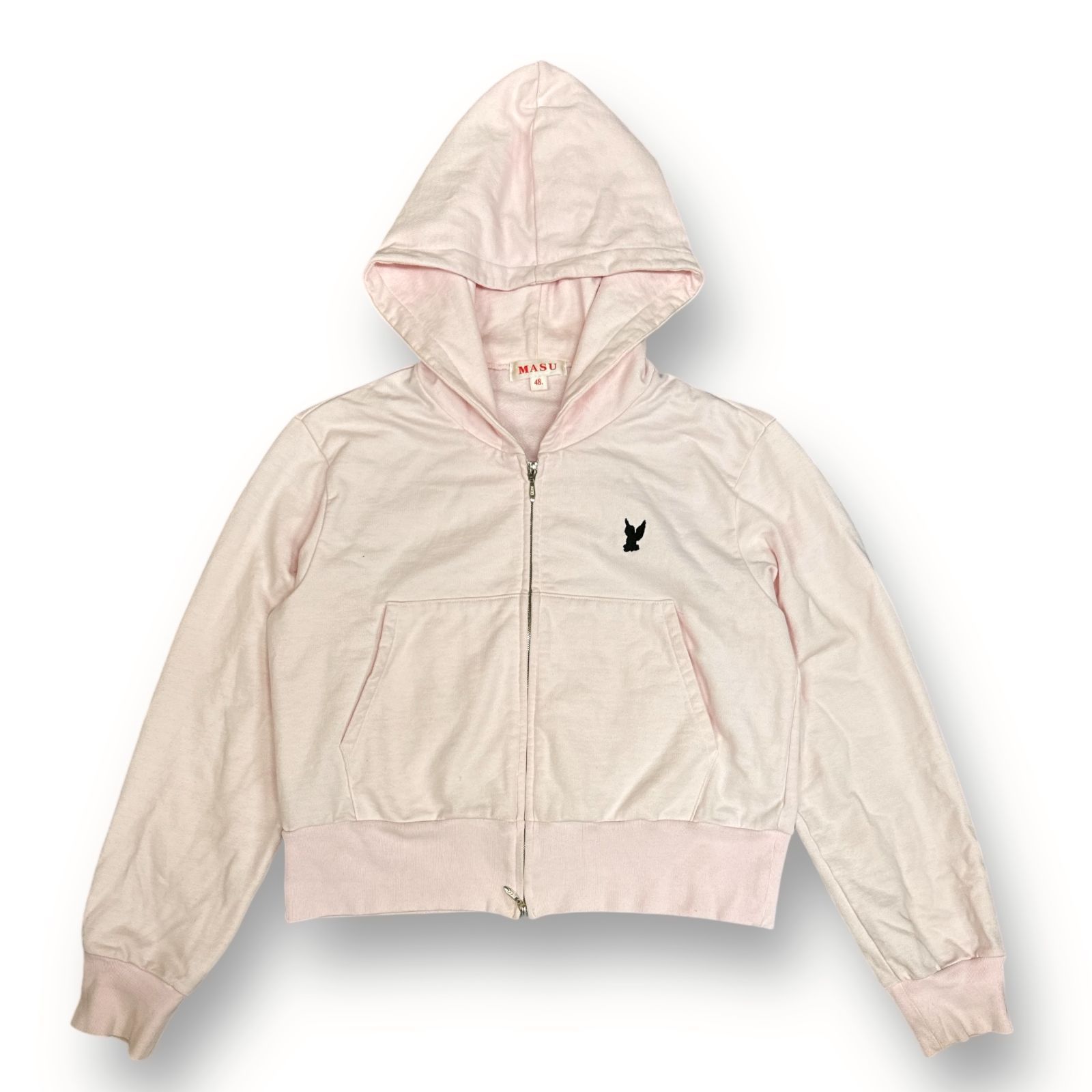 MASU 23AW ANGEL ZIP-UP HOODIE エンジェルジップアップフーディー パーカー スウェット エムエーエスユー MFFW-CS0423 ピンク 48 76105A5