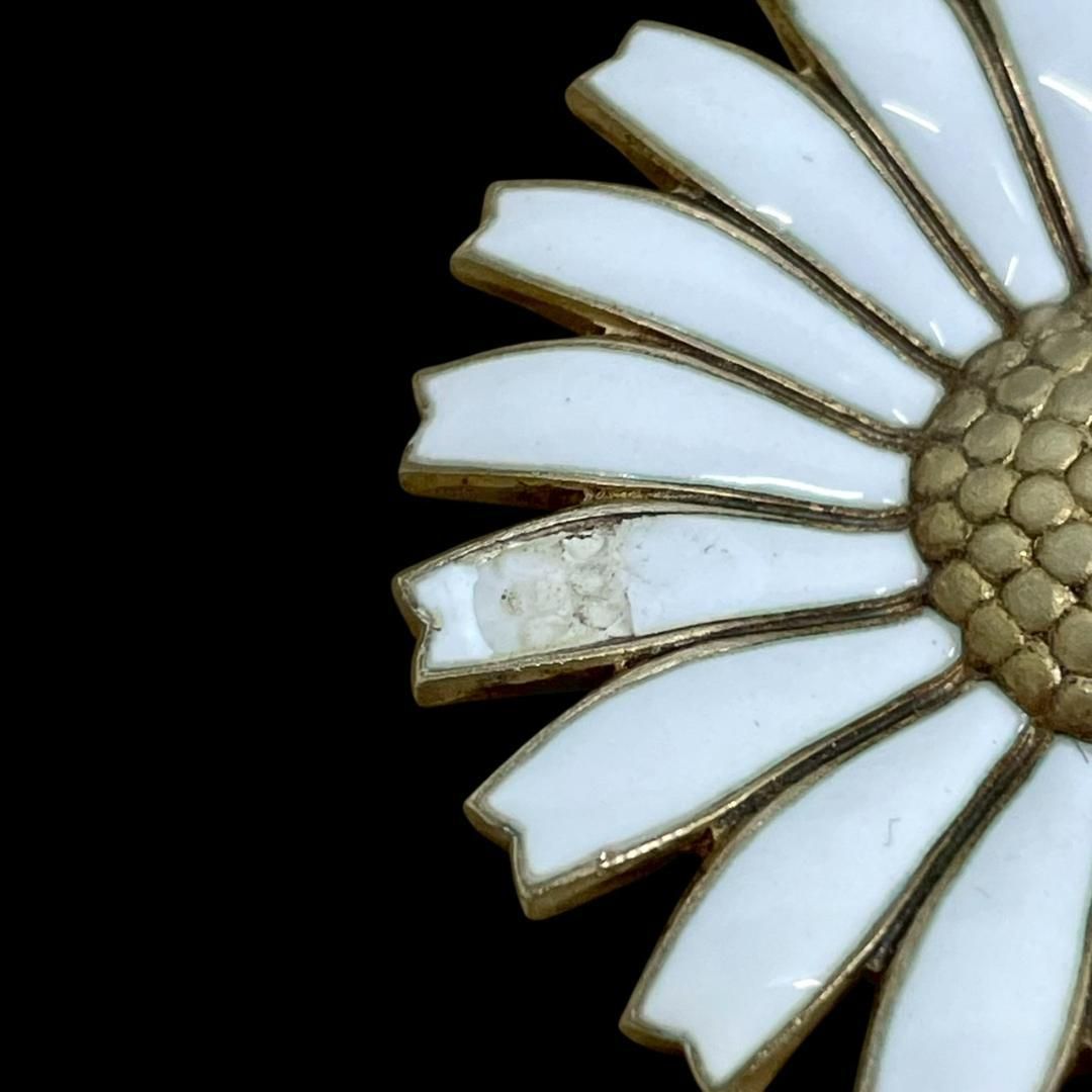 ジョージジェンセン デイジー ブローチ フラワー ホワイト