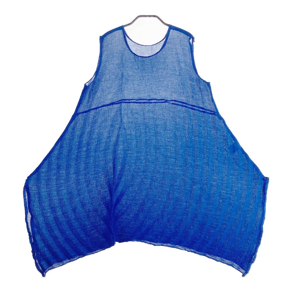 ISSEY MIYAKE ME|イッセイ ミヤケミー ノースリーブ チュニックワンピース 変形 ブルー系 240101417674 レディース