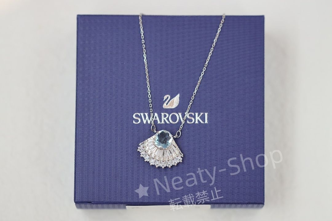 💗新品💗Swarovski  ファッショブルードリルクリスタル貝殻鎖骨ネックレス