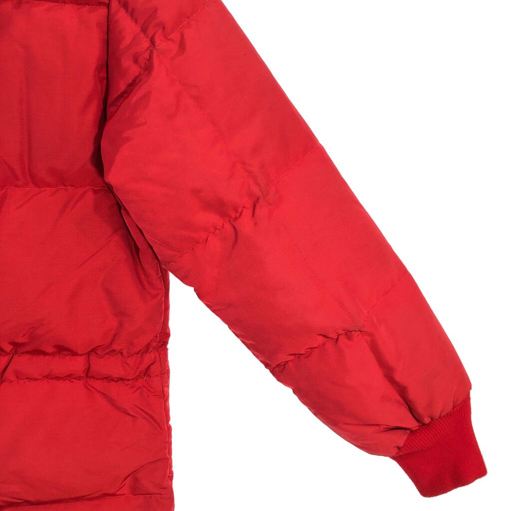 Eddie Bauer - 80年代 Eddie Bauer エディーバウアー カラコラム ダウンジャケット アウトドア レッド (レディース L相当) 中古 古着 S3893 70〜80年代 Eddie Bauer エディーバウアー カラコラムダウン