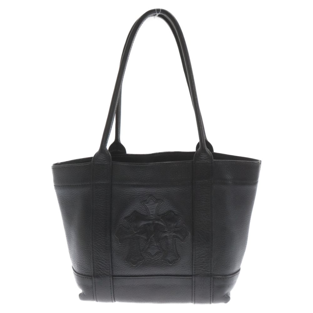 【美品】クロムハーツ　トートミニ　3セメタリー　クロスパッチ付き CHROME HEARTS 銀座店 クロムハーツ ミニトート 3セメタリー