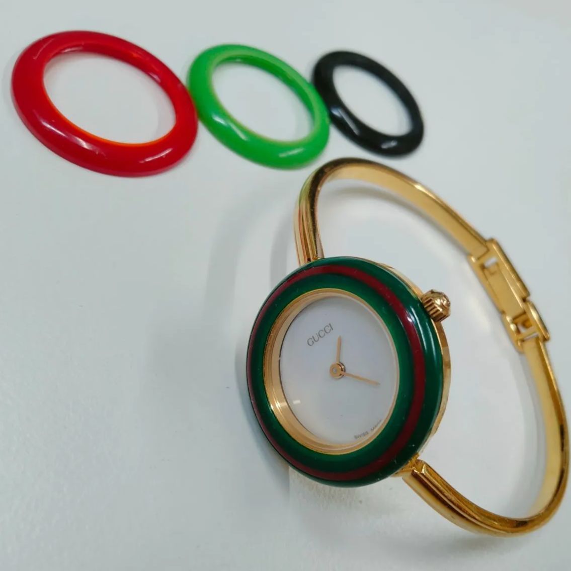 【ジャンク品】GUCCI チェンジベゼル 最も 割引 GUCCI - チェンジベゼル GUCCI ジャンク『ベルト修理