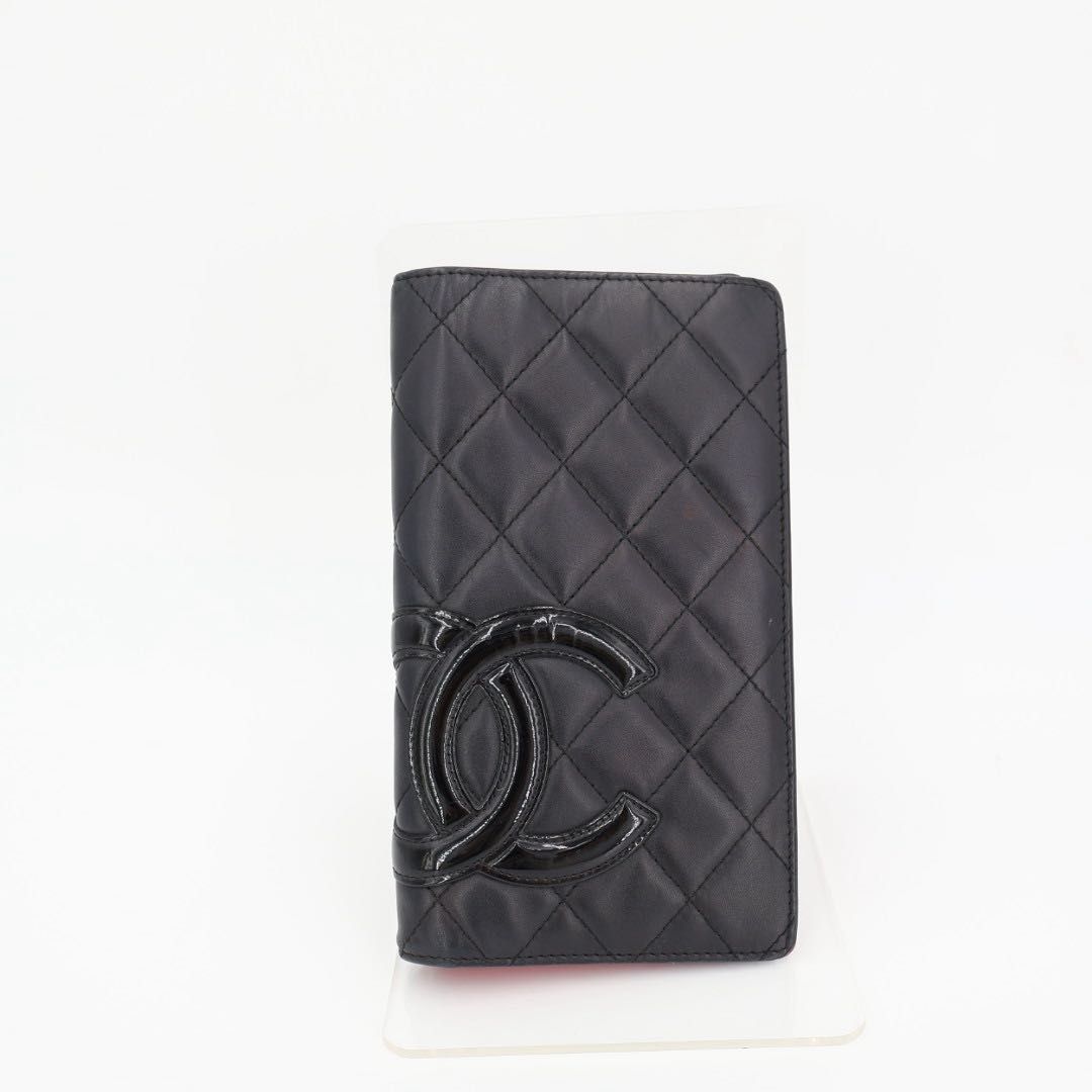 シャネル CHANEL カンボンライン ココマーク 2つ折長財布 - メルカリ