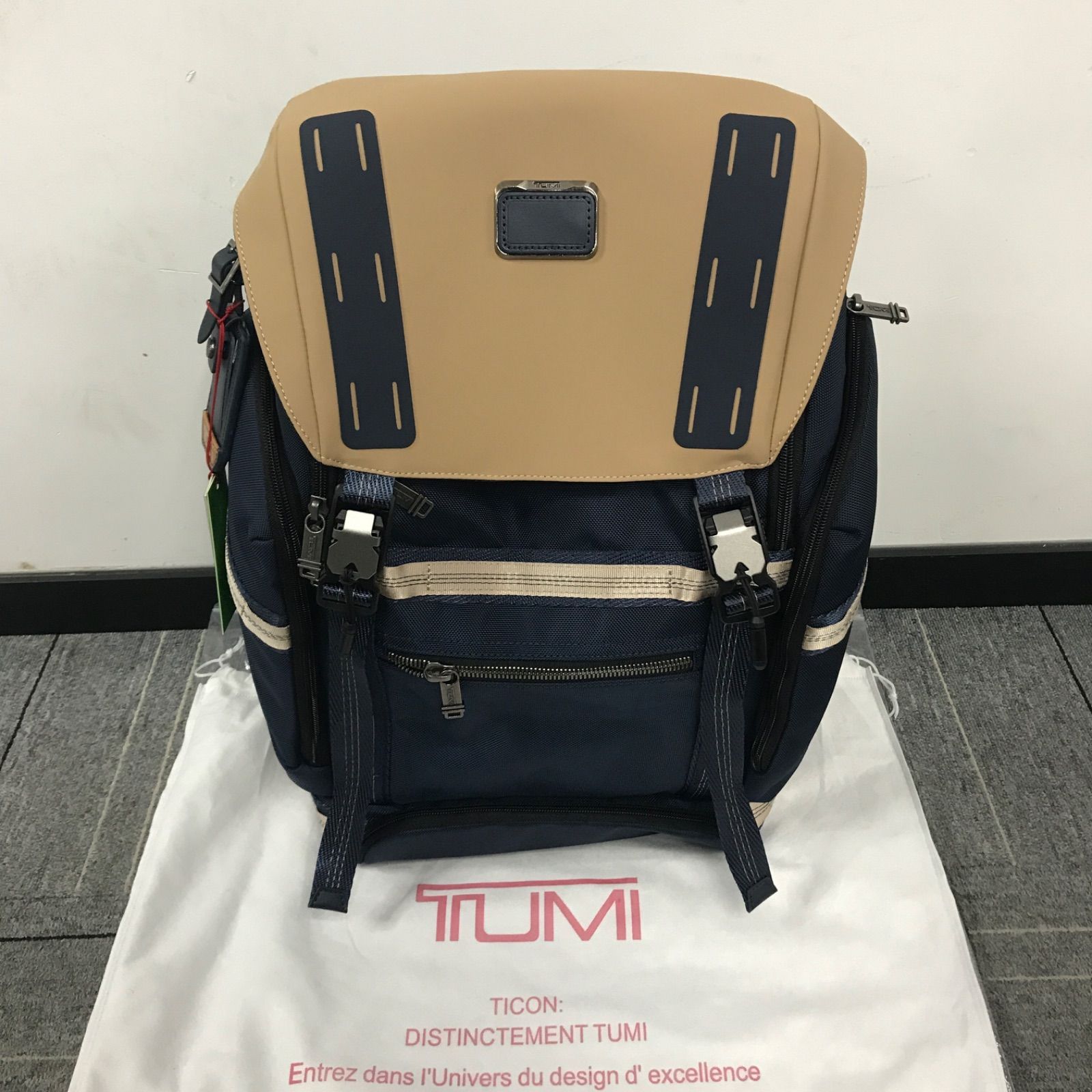 TUMI「エクスペディション」バックパック ネイビーブルー232719即購入