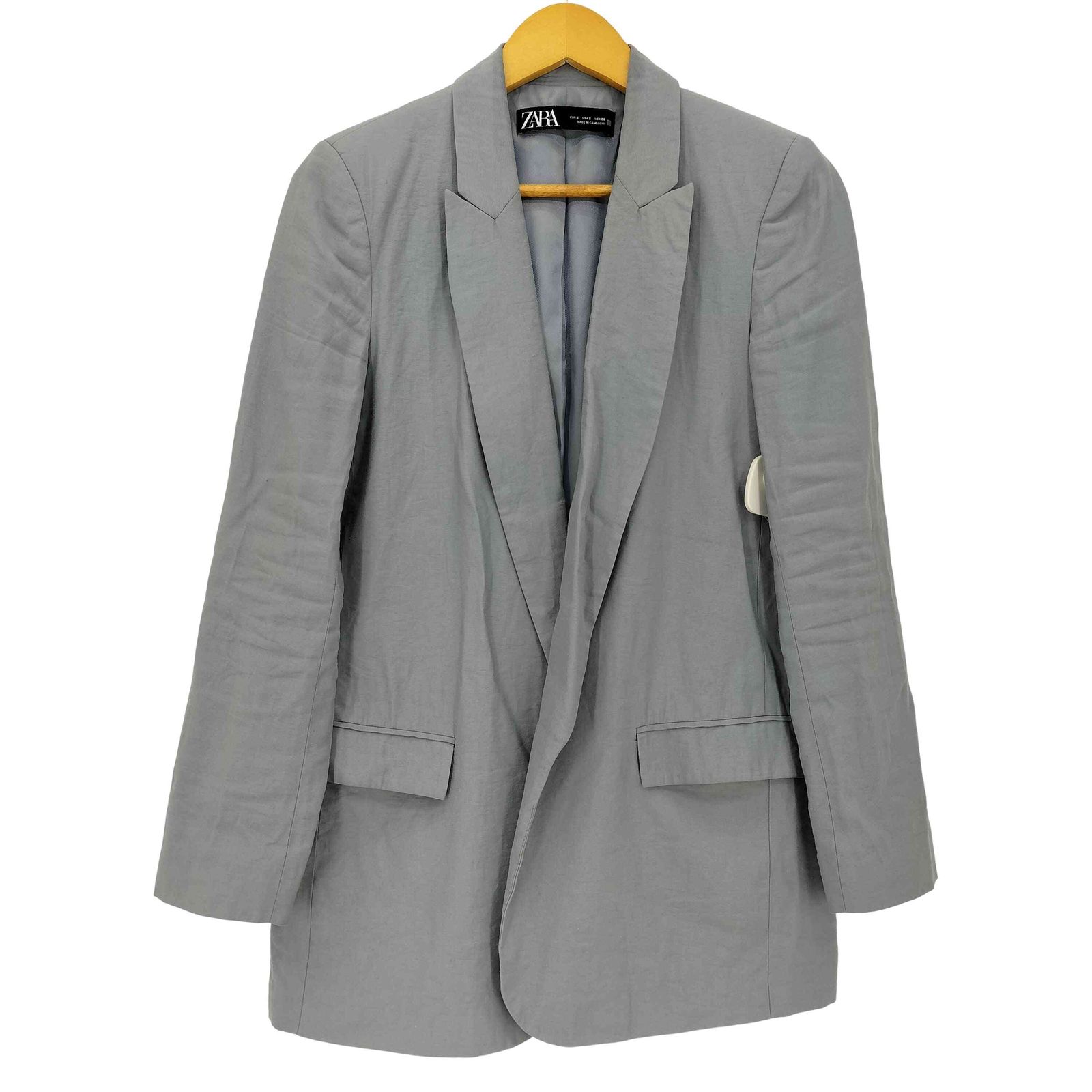 ZARA / ジャケット/--/レーヨン ザラ ZARA レーヨンポリ ノーボタン テーラードジャケット レディース