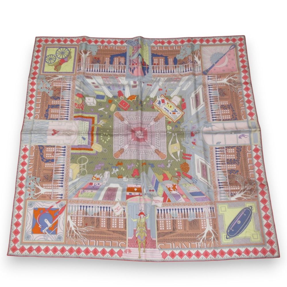 新品同様 22AW HERMES エルメス カレ90 OBJETS DE CURIOSITE オブジェ