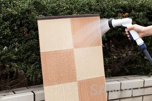 洗えるい草風カーペット