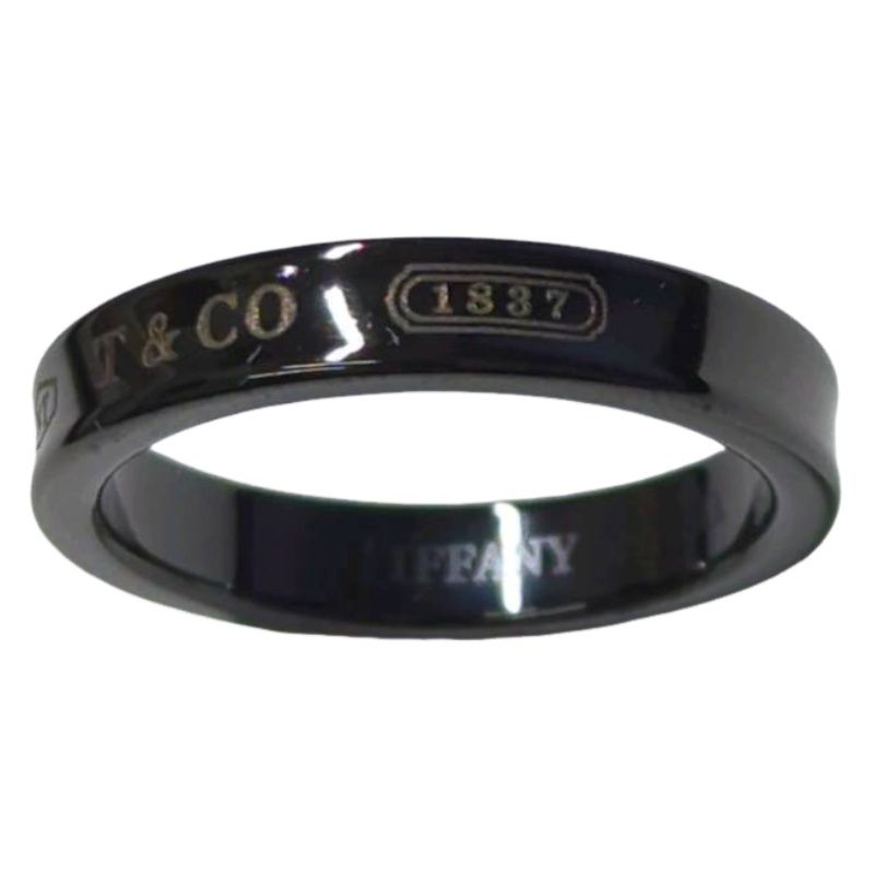 Tiffany & Co. 1837ナローリング　ブラックチタン　16号 送料無料】 ティファニーTIFFANY & Co. 1837 チタン ナロー