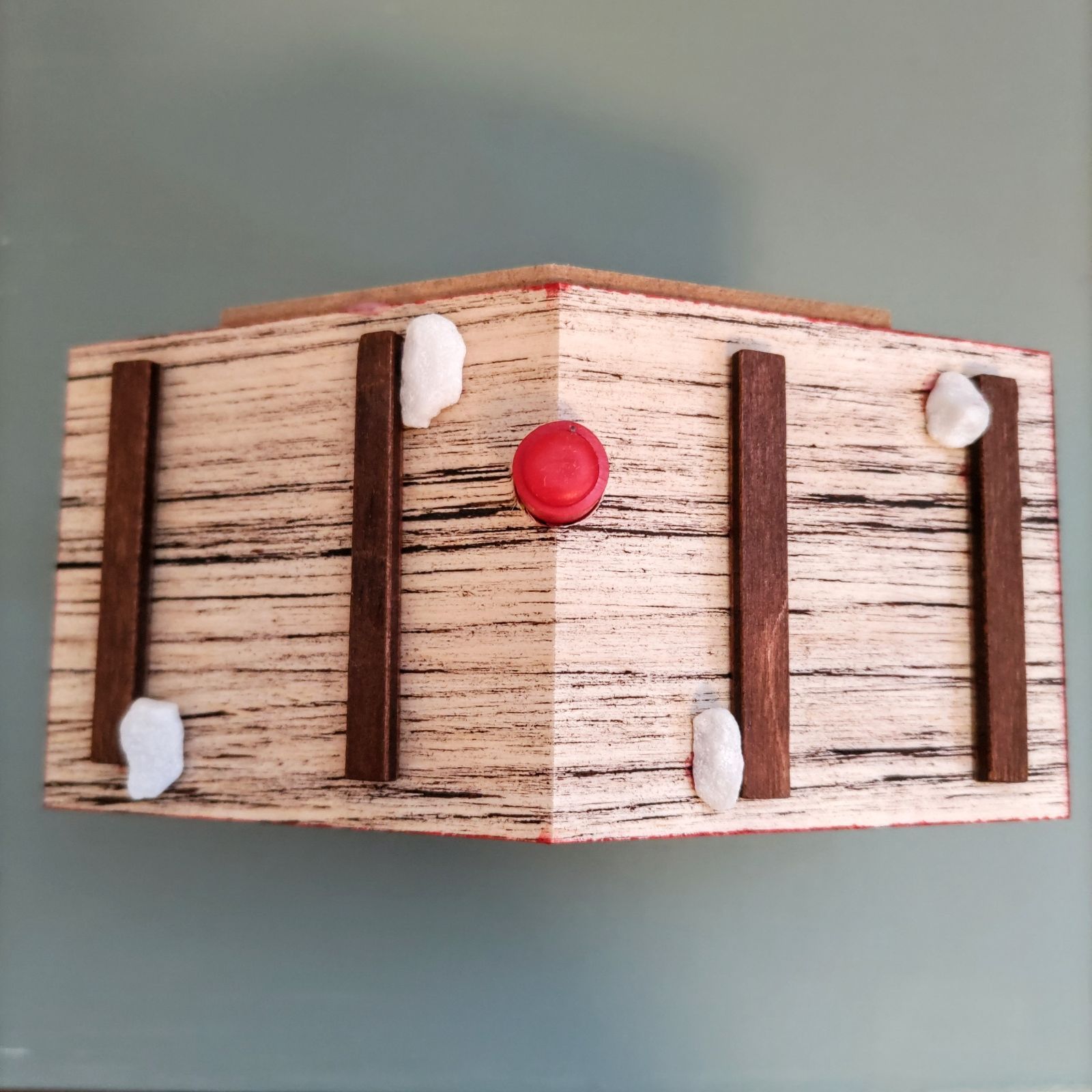 ドイツ　ミニチュア　貴重　工芸品　木製 ドイツ お天気ハウス アルペン・チロル地方の山小屋 ハイジ No